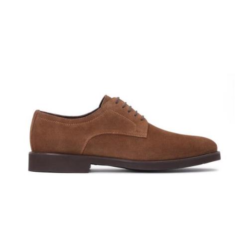 Bruine Suède Derby Schoenen Kazar , Brown , Heren