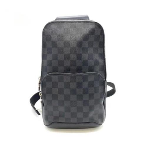 Pre-owned Canvas louis-vuitton-bags Louis Vuitton Vintage , Black , He...