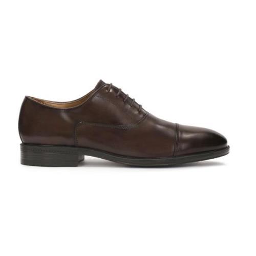 Casual halfschoenen voor heren met cap toe neus Kazar , Brown , Heren