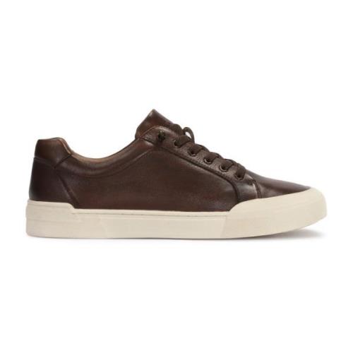 Bruine leren herensneakers Kazar , Brown , Heren