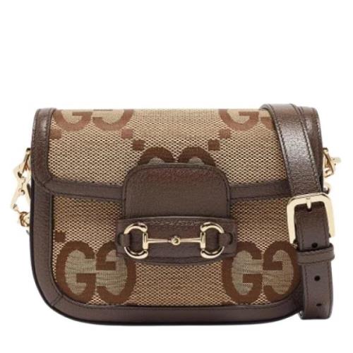 Pre-owned Canvas gucci-bags Gucci Vintage , Brown , Dames