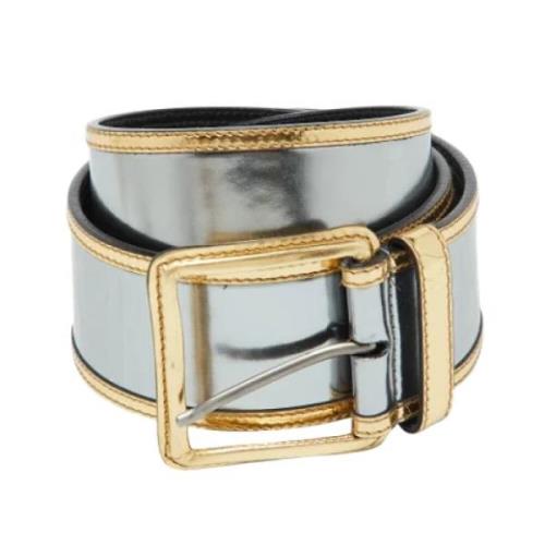 Pre-owned Leather belts Miu Miu Pre-owned , Gray , Dames