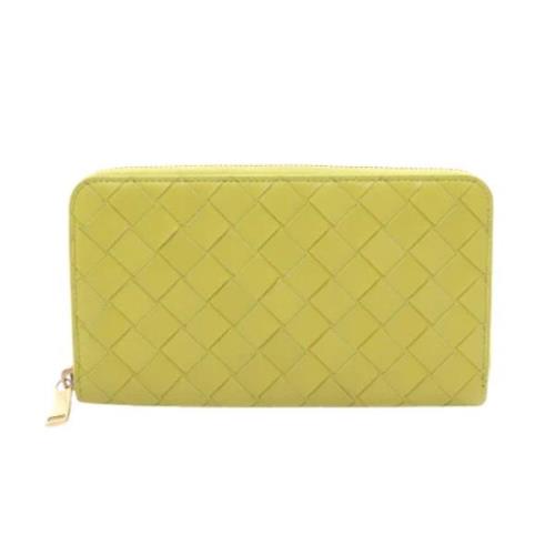 Pre-owned Leather wallets Bottega Veneta Vintage , Green , Dames