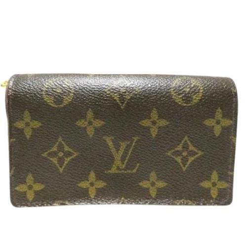 Pre-owned Canvas wallets Louis Vuitton Vintage , Brown , Dames