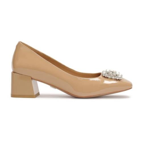 Beige pumps met sieradenversiering Kazar , Beige , Dames