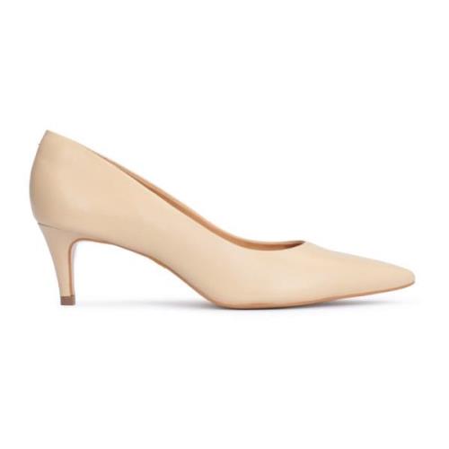 Leren lage hakken pumps Kazar , Beige , Dames