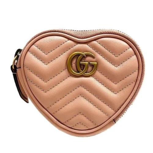 Pre-owned Leather wallets Gucci Vintage , Pink , Dames