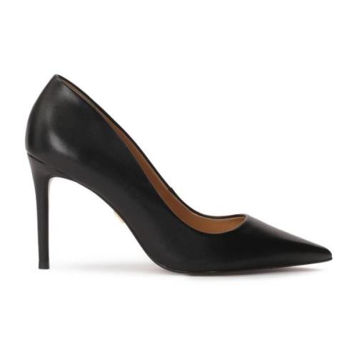 Klassieke zwarte pumps op een dunne stilettohak Kazar , Black , Dames