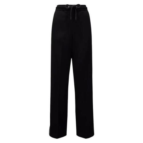 Satin Track Pants 90's Stijl Moncler , Black , Dames