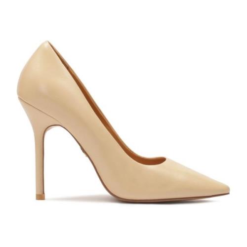 Tijdloze beige stiletto's met een slanke hak Kazar , Beige , Dames