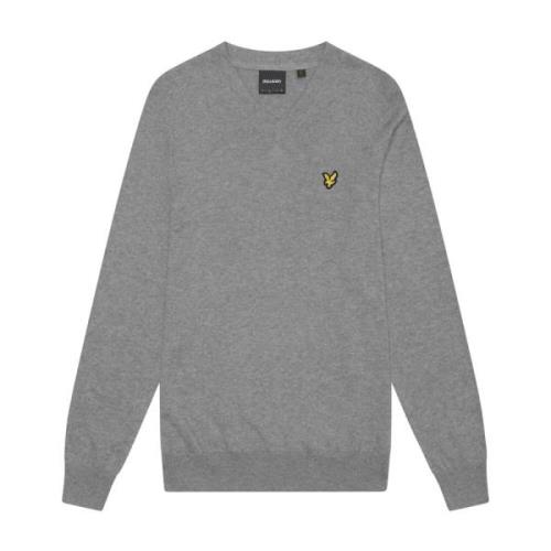 Merino V Neck Jumper Lyle & Scott , Gray , Heren