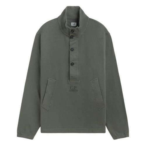 Polo Kraag Sweater C.p. Company , Green , Heren