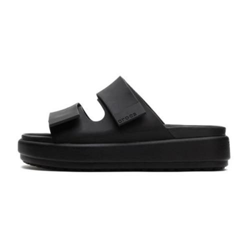 Luxe Sandal Brooklyn Stijl Crocs , Black , Dames