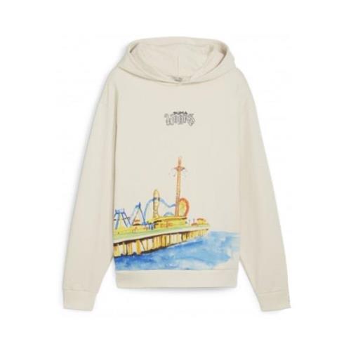 Showtime Hoodie Alpine Snow Puma , Beige , Heren