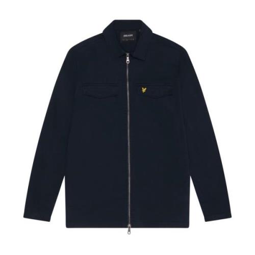 Katoenen Overshirt Geweven Shirts Lyle & Scott , Blue , Heren