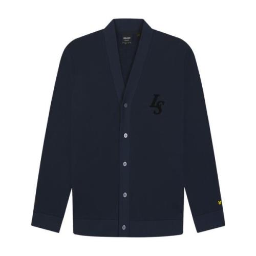 Clubembleem Baseball Cardigan Lyle & Scott , Blue , Heren