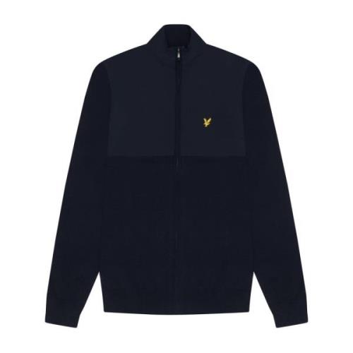 Gebreide Volledige Rits Trui Lyle & Scott , Blue , Heren