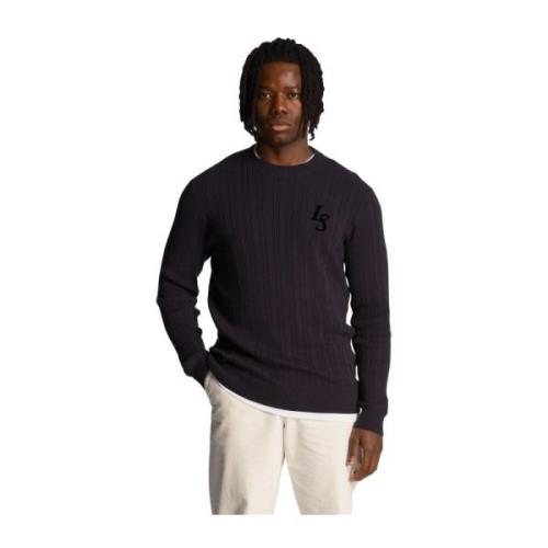 Club Emblem Crew Neck Jumper Lyle & Scott , Blue , Heren