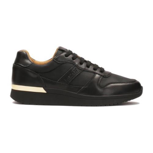 Zwarte leren sneakers Kazar , Black , Dames