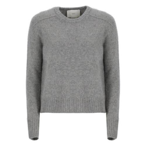 Kasjmier Crew Neck Sweater Grijs Vanisé , Gray , Dames