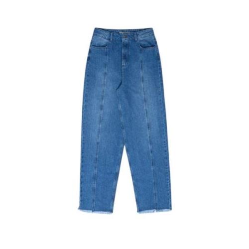 Seattle Denim Broek Blauw Allure The New Society , Blue , Dames