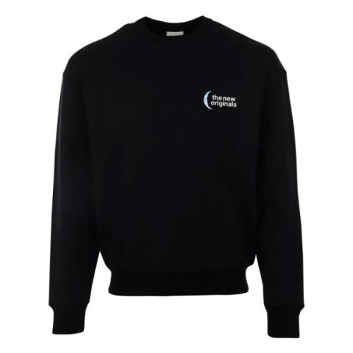 Maanfasen Crewneck Gebreide Trui The New Originals , Black , Heren