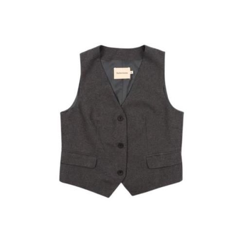 Getailleerd vest met klepzakken The New Society , Gray , Dames