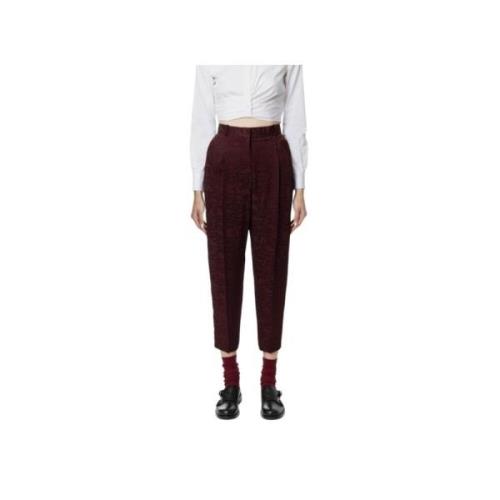 Stijlvolle Broek voor Vrouwen Elisabetta Franchi , Red , Dames