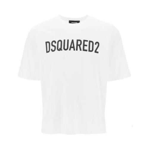 Witte T-shirts & Polos Ss24 Dsquared2 , White , Heren