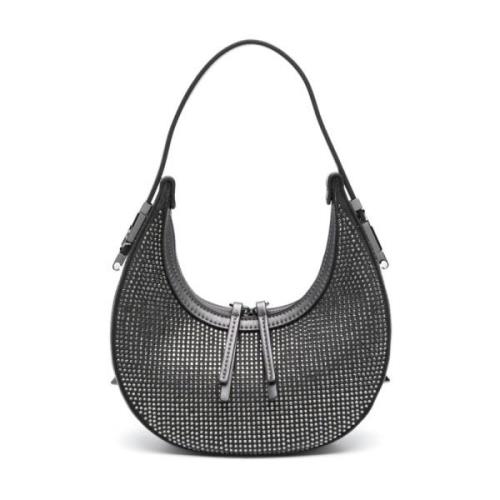 Rhinestone versierde antracietgrijze tas Liu Jo , Gray , Dames