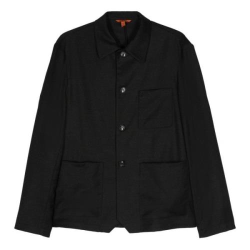 Flannel Overshirt Anthracite Visal Style Barena Venezia , Black , Here...