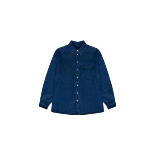 Lyocell Denim Shirt The New Society , Blue , Dames