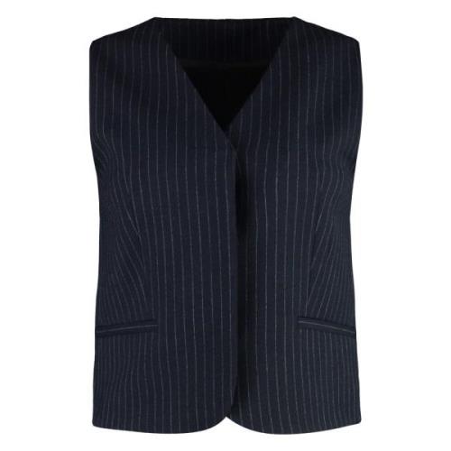 Pin-striped Single-breasted Vest Calvin Klein , Blue , Dames