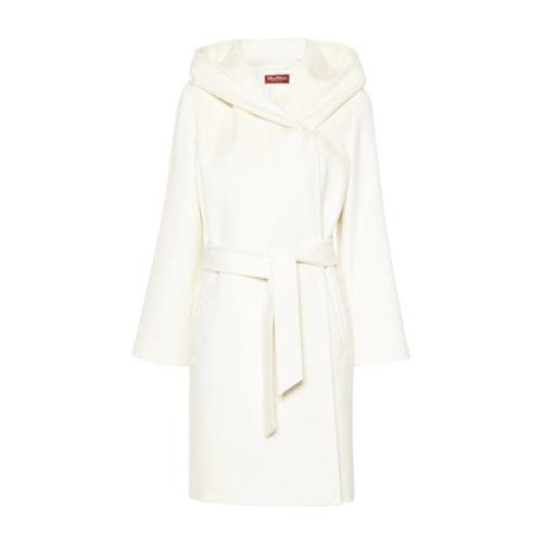 Wollen Jas Max Mara Studio , White , Dames