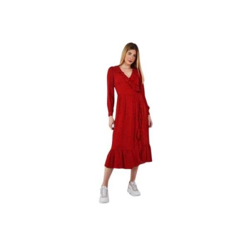 Elegante Jurk voor Vrouwen Michael Kors , Red , Dames