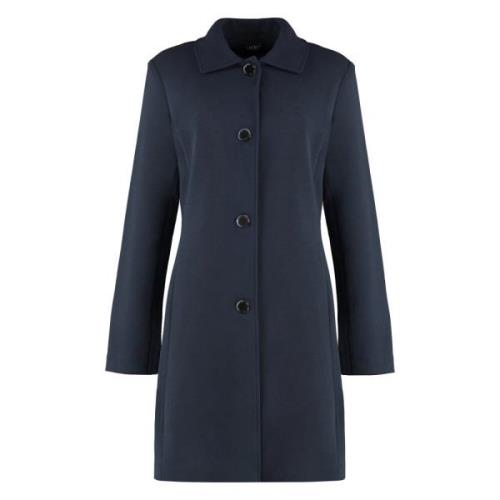 Klassieke Kraag Stofjas Ralph Lauren , Blue , Dames