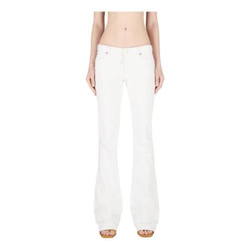 Witte Broek Dsquared2 , White , Dames