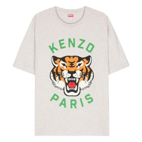 Lichtgrijs T-shirt Kenzo , White , Heren