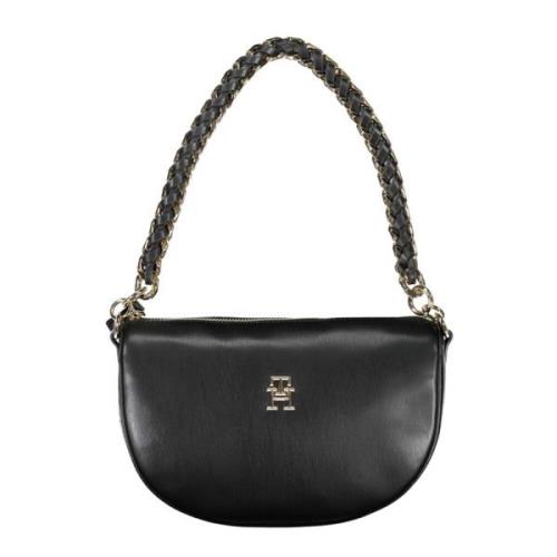 Zwarte Dames Tas met Verstelbare Band Tommy Hilfiger , Black , Dames