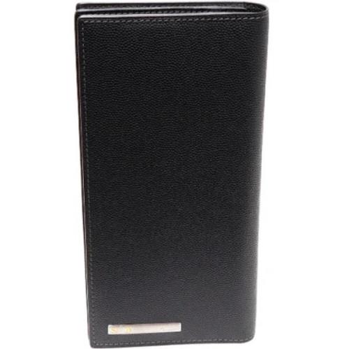 Pre-owned Leather wallets Cartier Vintage , Black , Dames