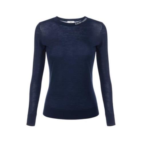 Stijlvolle Gebreide Top Elisabetta Franchi , Blue , Dames