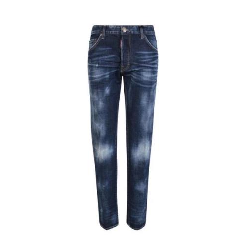 Blauwe Jeans Aw23 Herenmode Dsquared2 , Blue , Heren