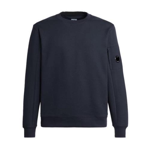 Diagonal Raised Sweatshirt in Navy C.p. Company , Blue , Heren