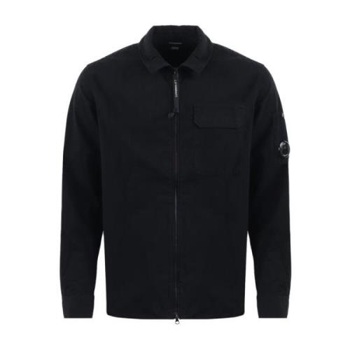 Urban Cool Overhemd met Lange Mouwen C.p. Company , Black , Heren