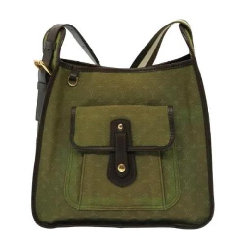 Pre-owned Canvas louis-vuitton-bags Louis Vuitton Vintage , Green , Da...