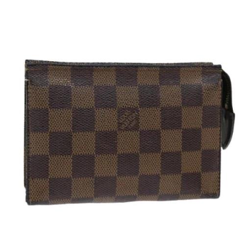 Pre-owned Canvas pouches Louis Vuitton Vintage , Brown , Dames