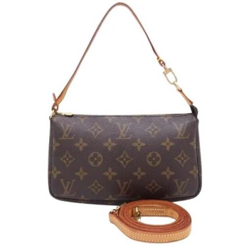 Pre-owned Canvas louis-vuitton-bags Louis Vuitton Vintage , Brown , Da...