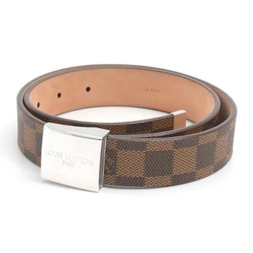 Pre-owned Leather belts Louis Vuitton Vintage , Brown , Dames