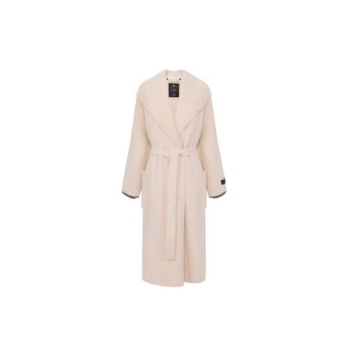 Stijlvolle Jassen Collectie Elisabetta Franchi , Beige , Dames