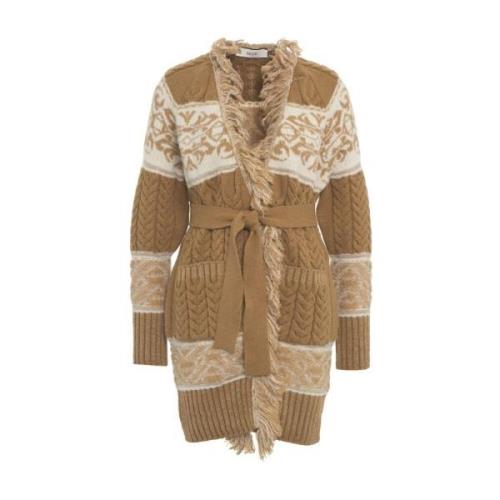 Bruine Gebreide Kleding Aw24 Handwas Akep , Brown , Dames